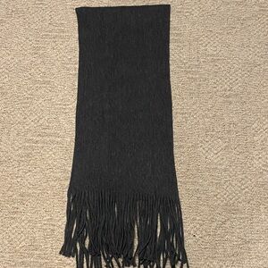 Lucky Brand Black/Grey Fringe Scarf